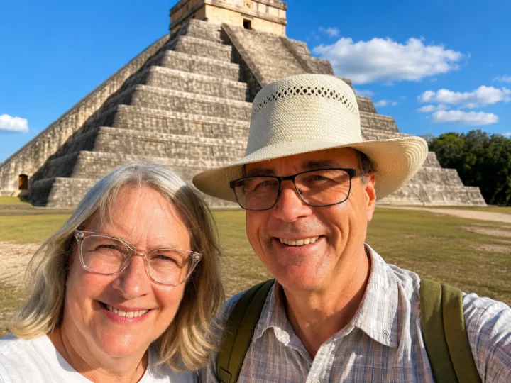 Ann Cairns at Chichén Itzá — Mérida Private Tours